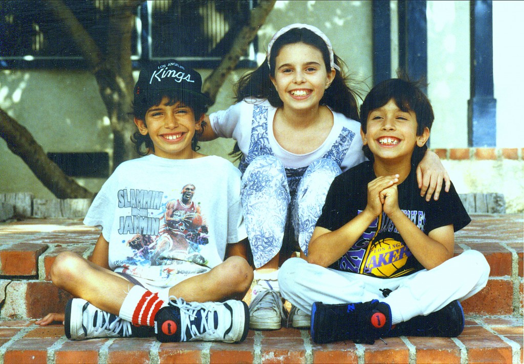 The McKeans’ children in 1990 in Los Angeles!