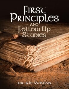 Click here to purchase A FIRST PRINCIPLES booklet on Amazon - English